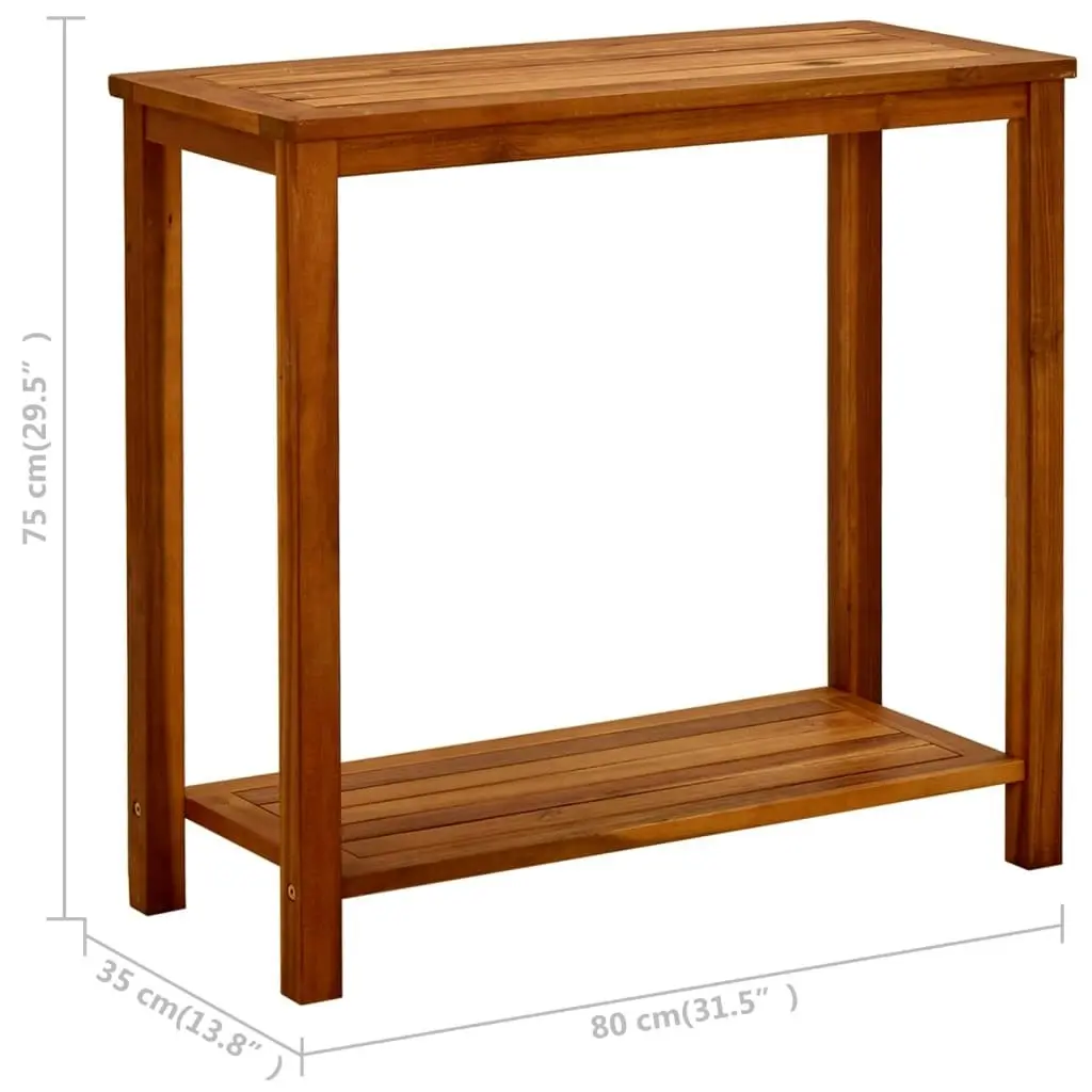 Garden Console Table 80x35x75 cm Solid Acacia Wood 316405