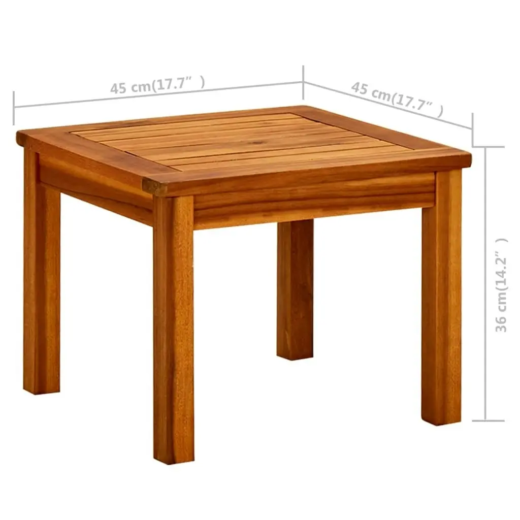 Garden Coffee Table 45x45x36 cm Solid Acacia Wood 316394