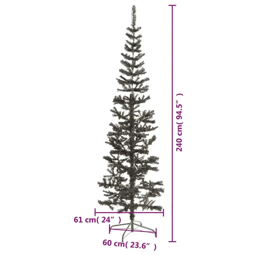 Slim Christmas Tree Black 240 cm 329221