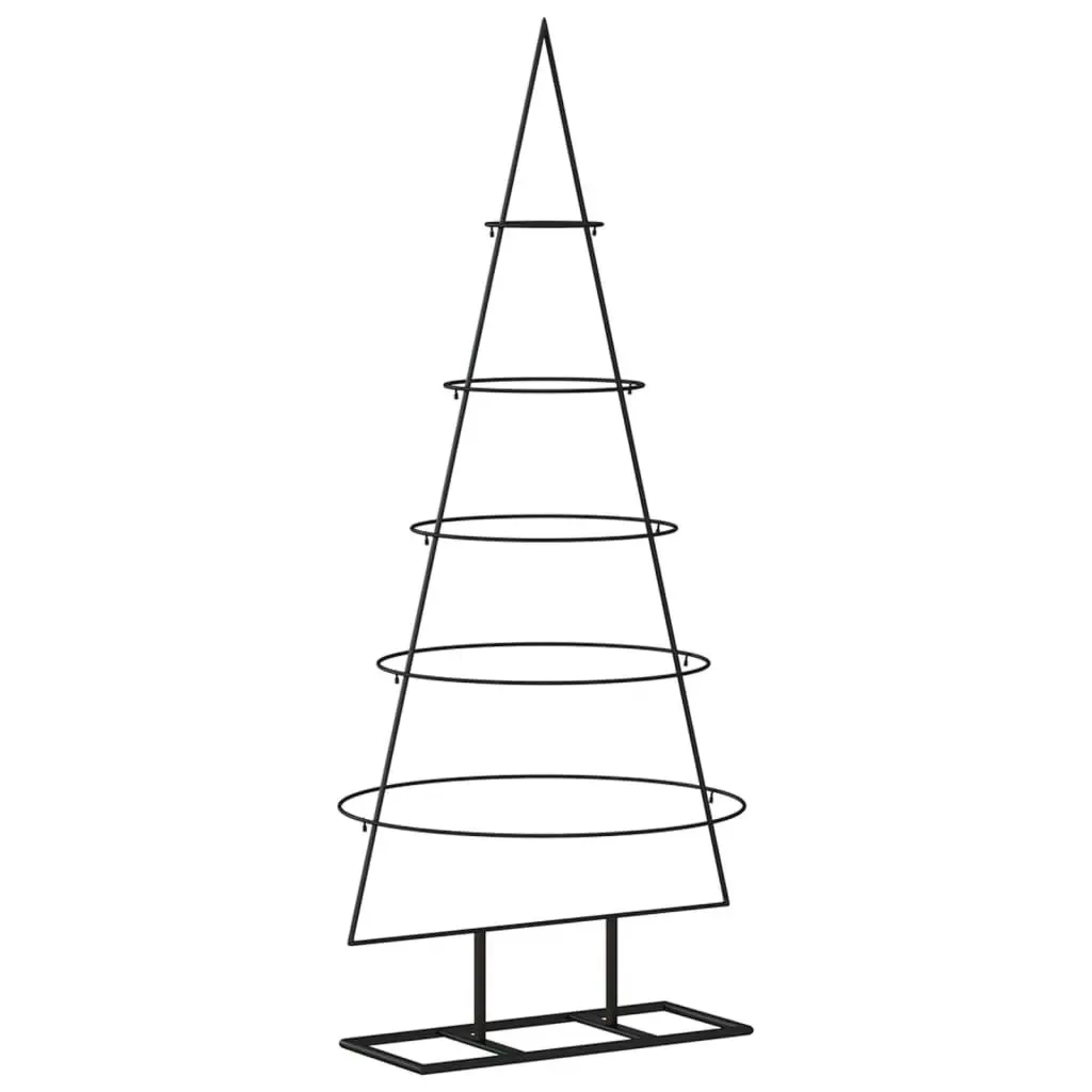 Metal Christmas Tree for Decoration Black 125 cm 359590