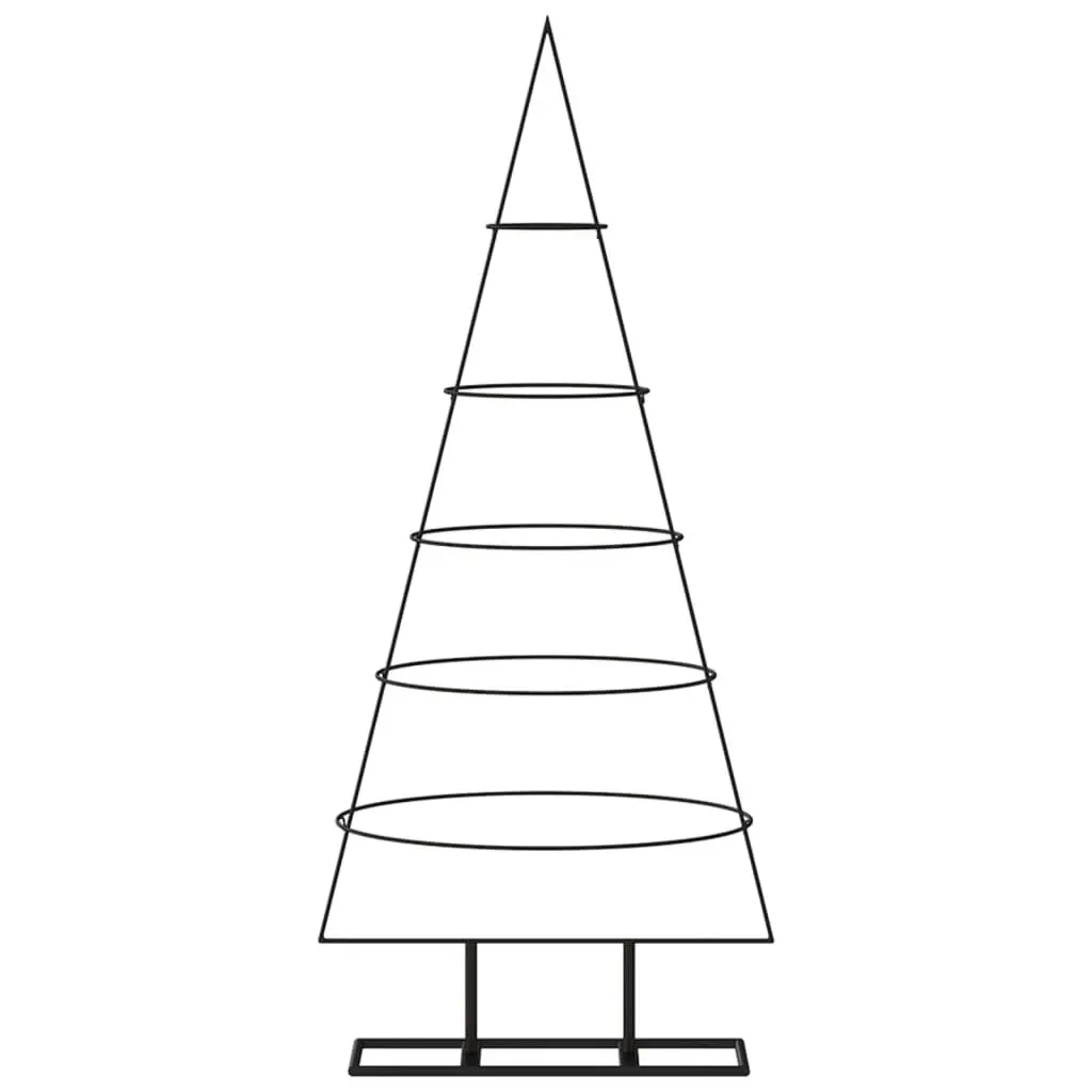 Metal Christmas Tree for Decoration Black 125 cm 359590