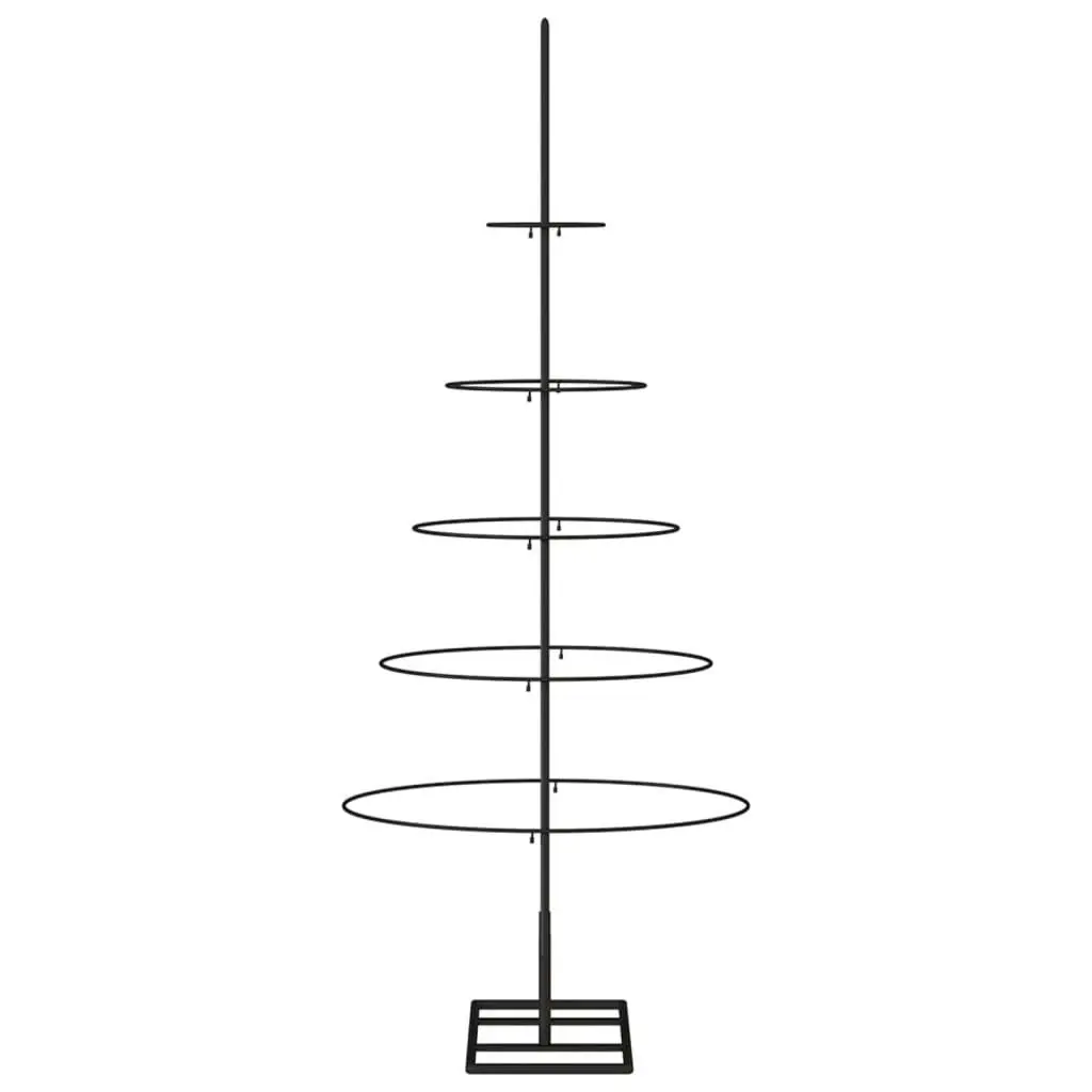 Metal Christmas Tree for Decoration Black 125 cm 359590