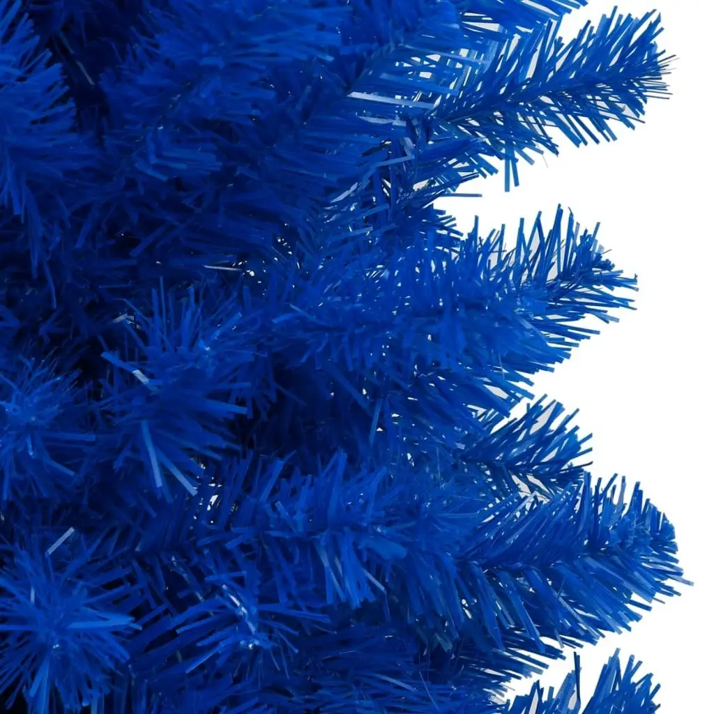 Artificial Pre-lit Christmas Tree with Ball Set Blue 120 cm PVC 3077679