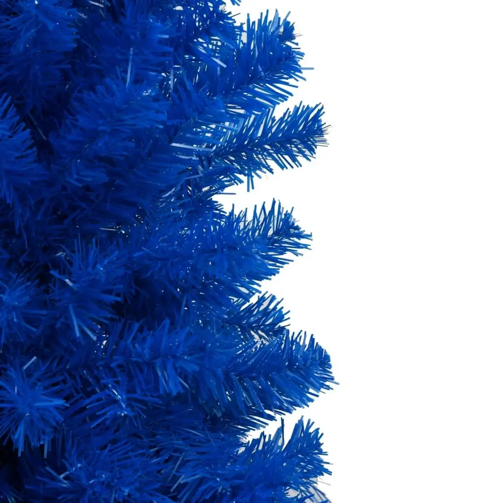 Artificial Pre-lit Christmas Tree with Stand Blue 210 cm PVC 3077424