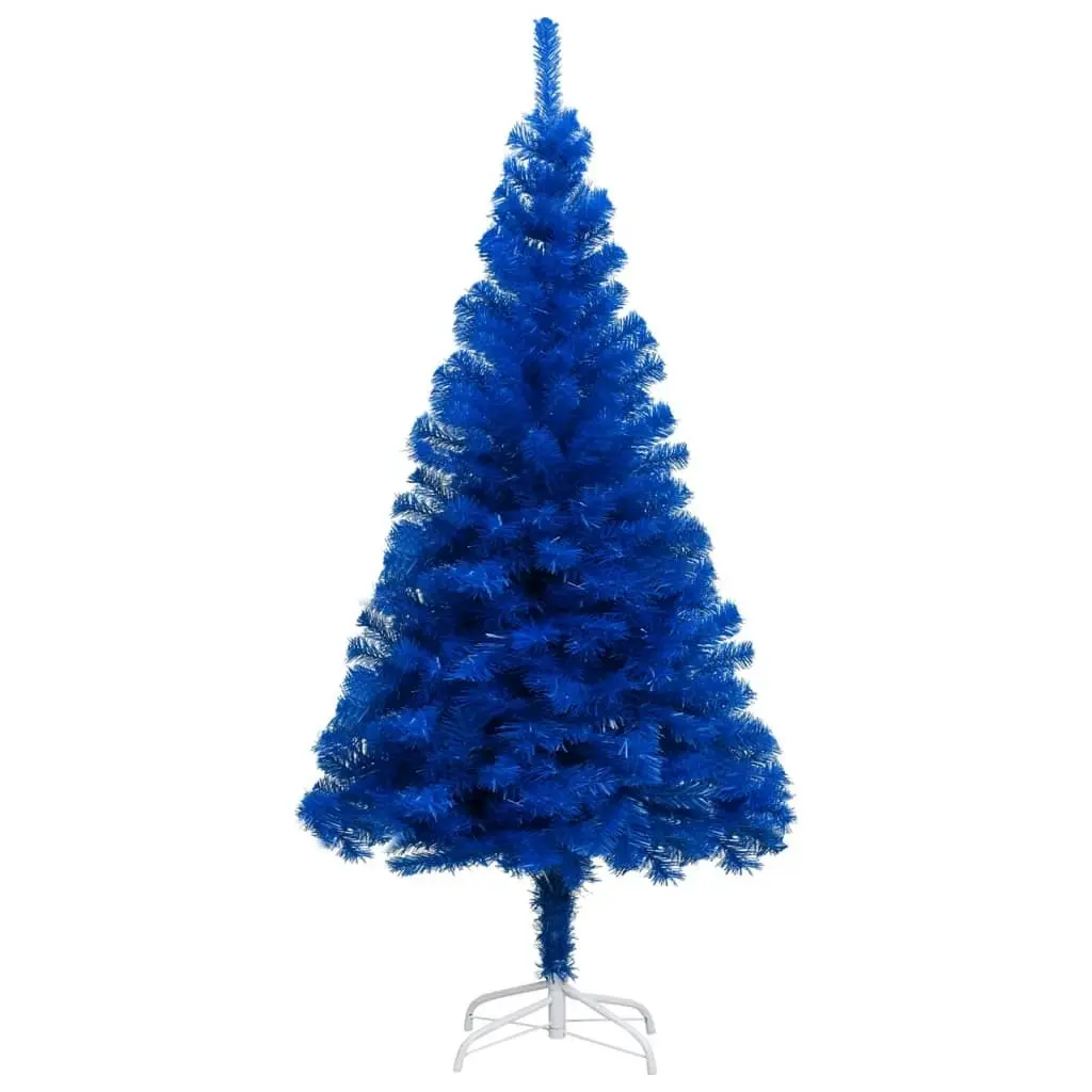 Artificial Pre-lit Christmas Tree with Stand Blue 240 cm PVC 3077425