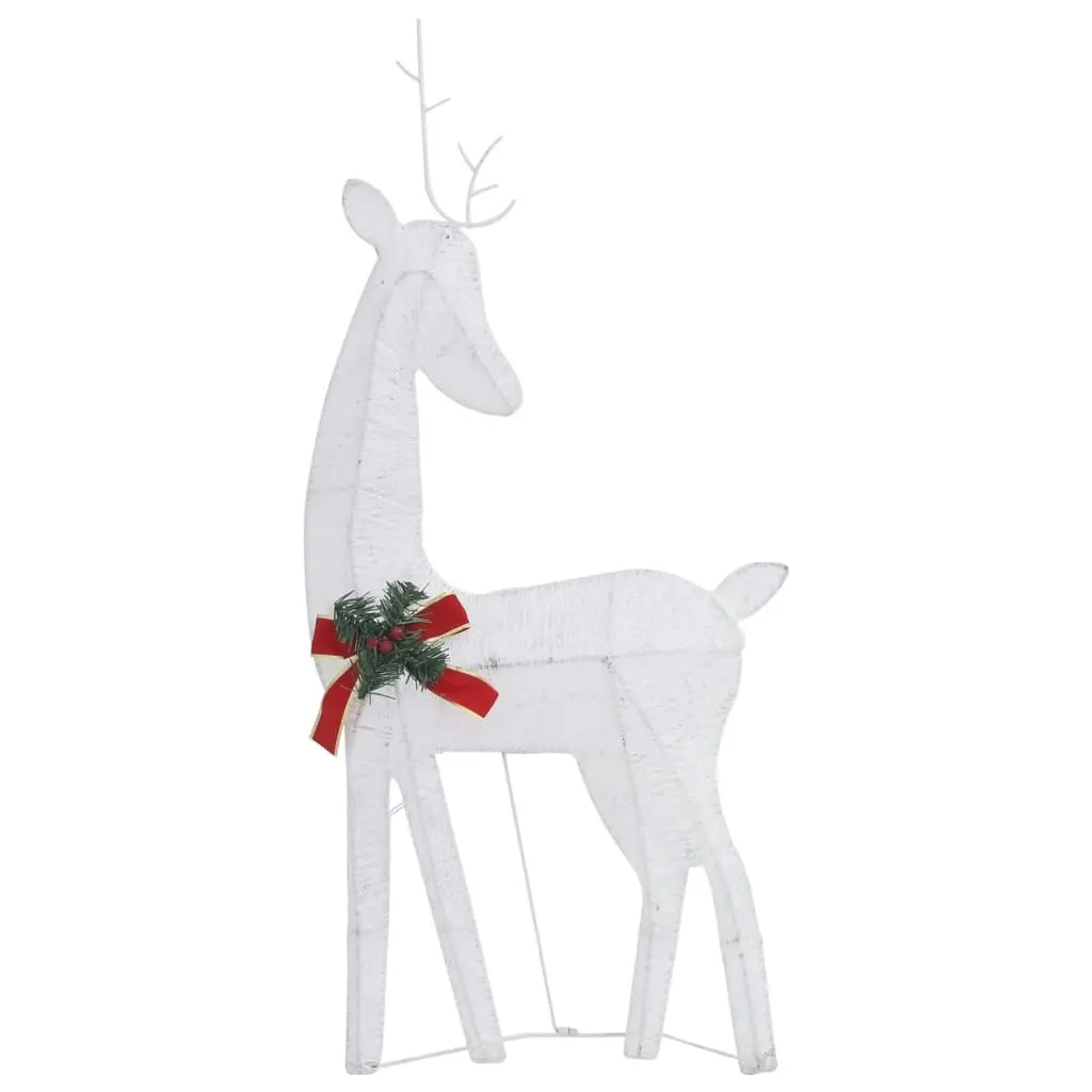 Christmas Reindeer Family 270x7x90 cm White Cold White Mesh 328506