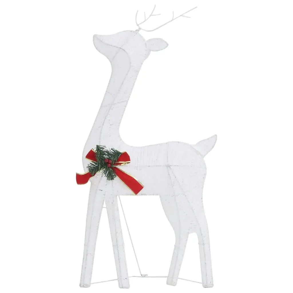 Christmas Reindeer Family 270x7x90 cm White Cold White Mesh 328506