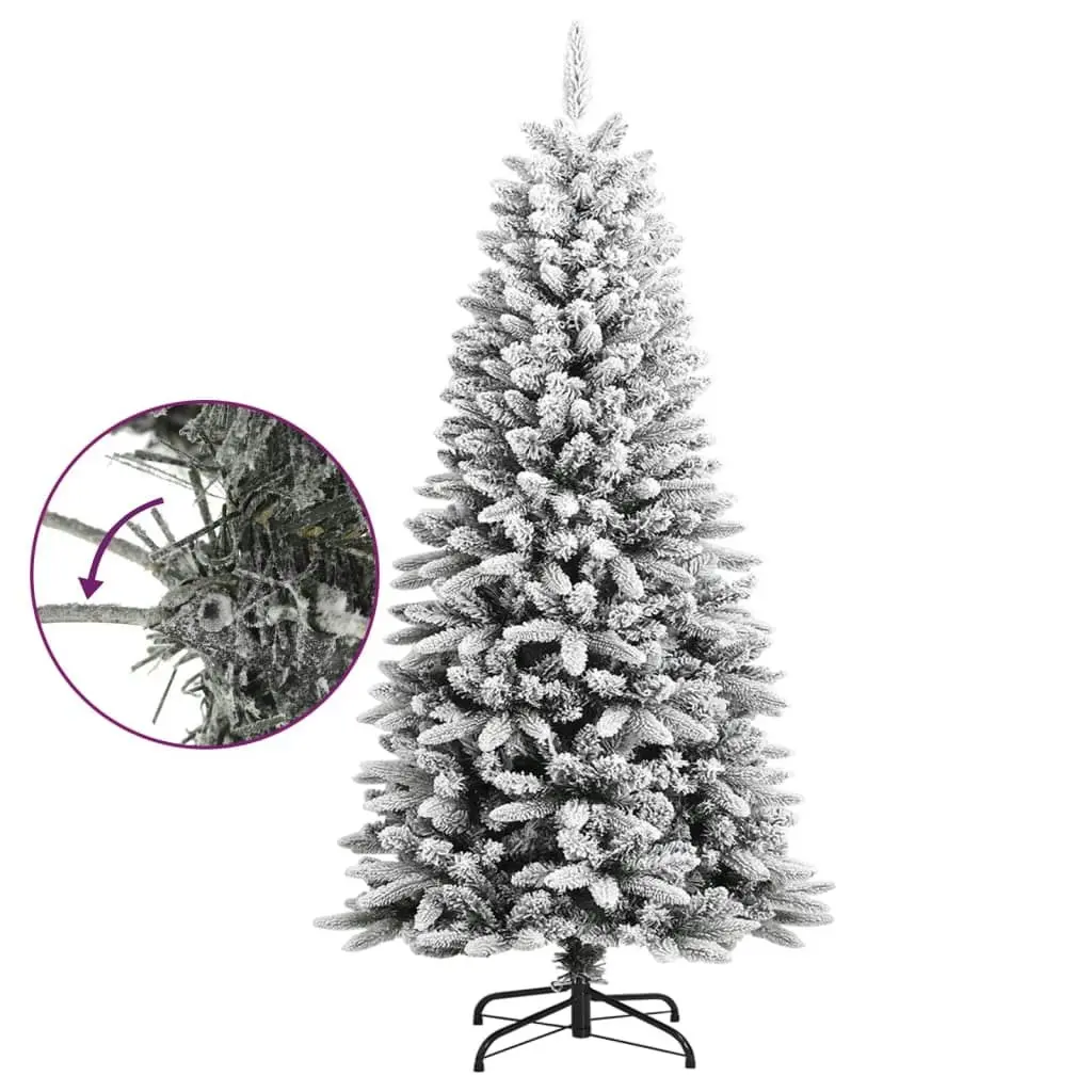 Artificial Christmas Tree with Flocked Snow 120 cm PVC&PE 345188