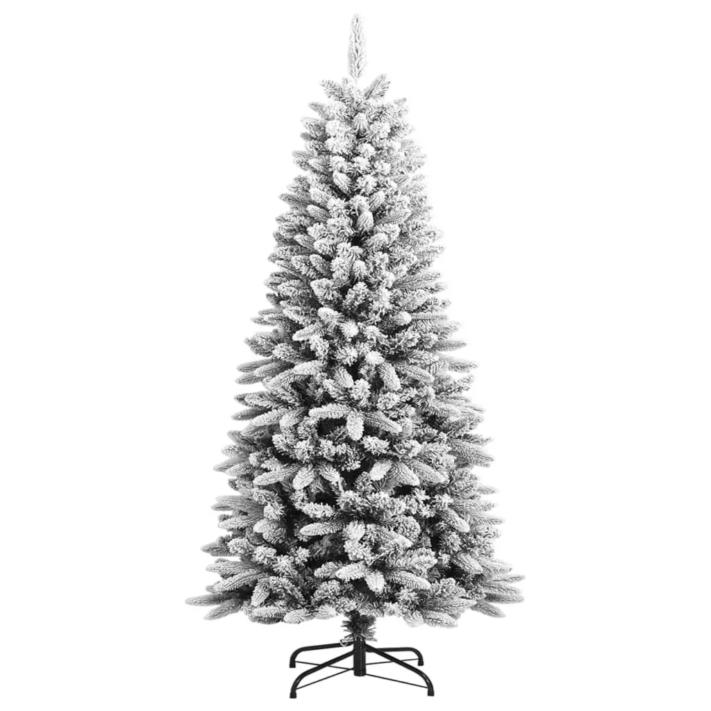 Artificial Christmas Tree with Flocked Snow 120 cm PVC&PE 345188