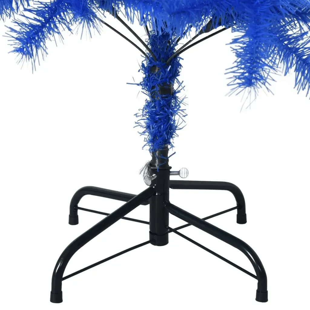 Artificial Christmas Tree with Stand Blue 120 cm PVC 329181