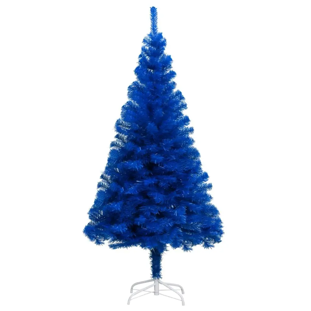 Artificial Pre-lit Christmas Tree with Ball Set Blue 210 cm PVC 3077596