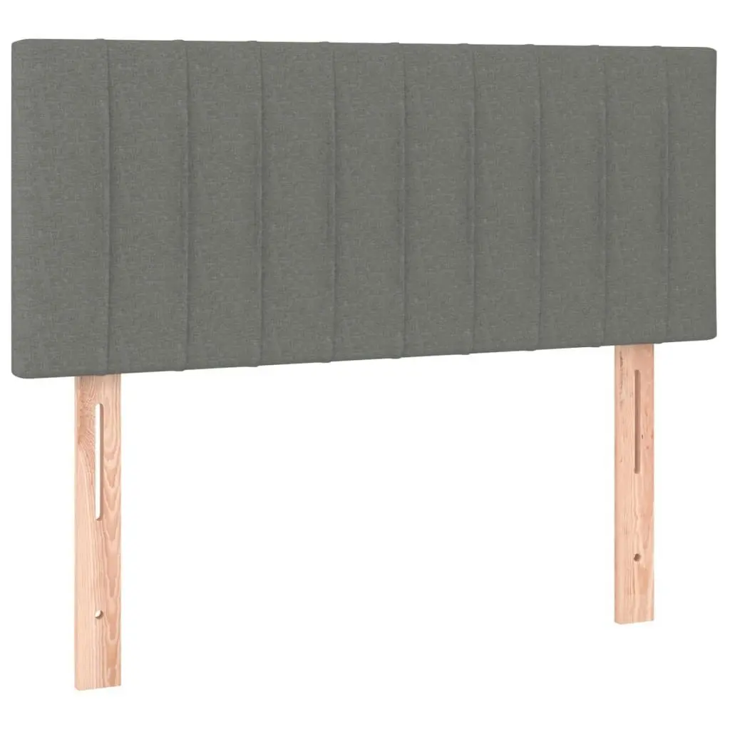 LED Headboard Dark Grey 100x5x78/88 cm Fabric 3121841