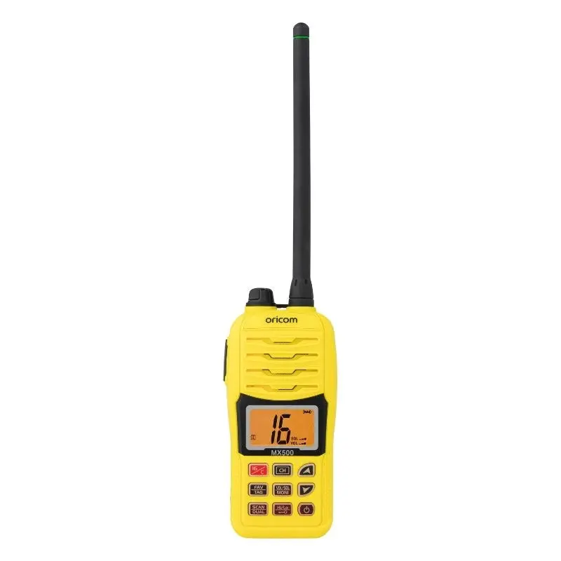 Oricom MX500 5 Watt VHF Marine Radio - Yellow