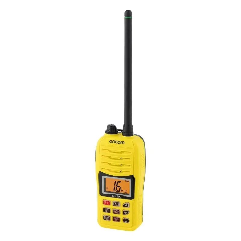 Oricom MX500 5 Watt VHF Marine Radio - Yellow