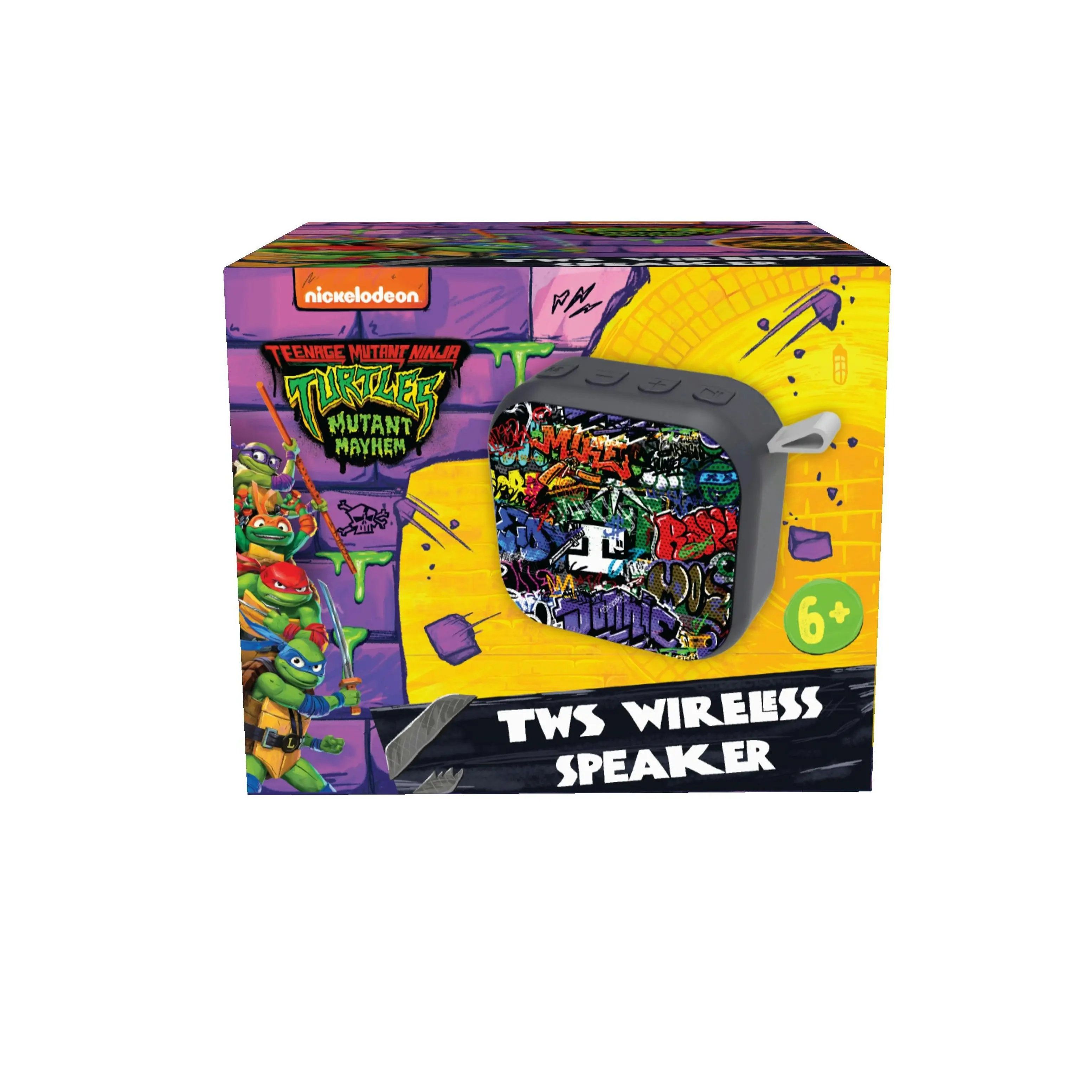 TMNT 3W TWS Bluetooth Speaker: Compact, High-Quality Sound