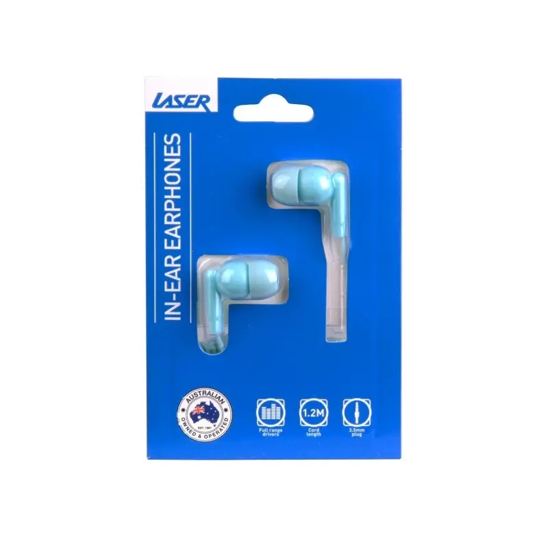 Laser Earbud Wired Headphones in Icy Morn 3.5mm