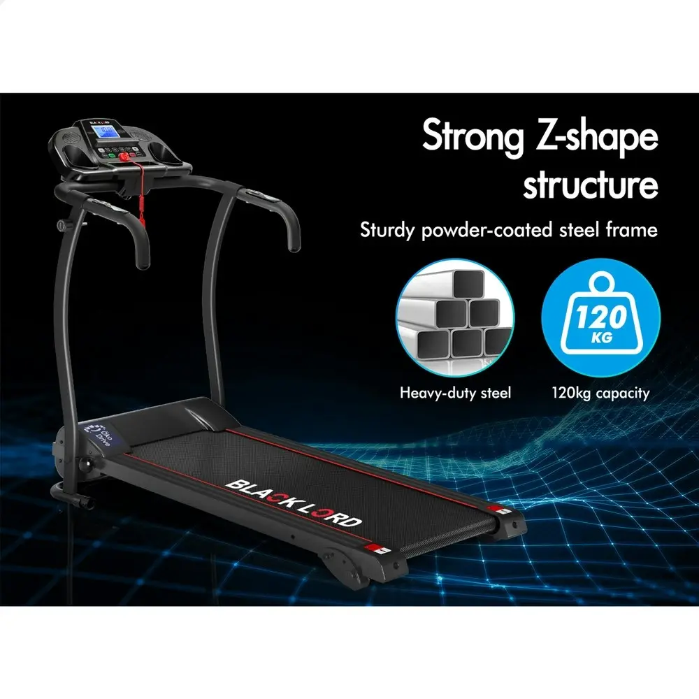 Black Lord Treadmill Electric Exercise Running Machine Foldable Walking Pad