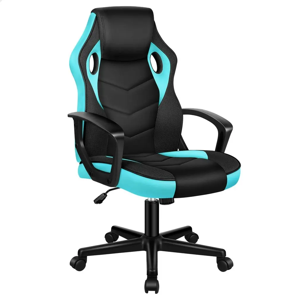 Alfordson Gaming Chair Office Executive Cyan