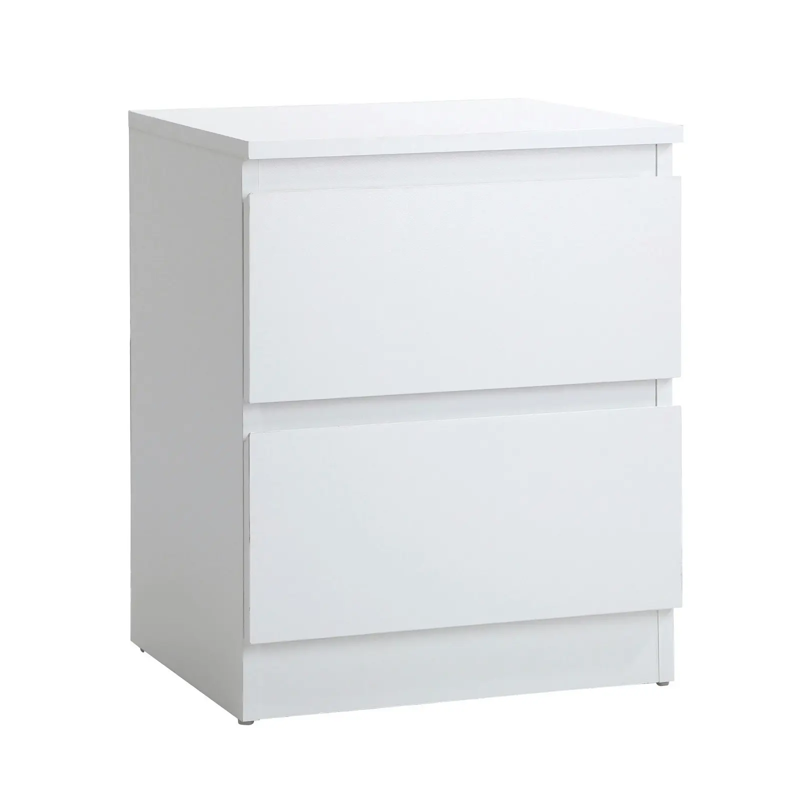 Oikiture Bedside Tables Set of 2 Nightstand Side Table Storage Cabinet White