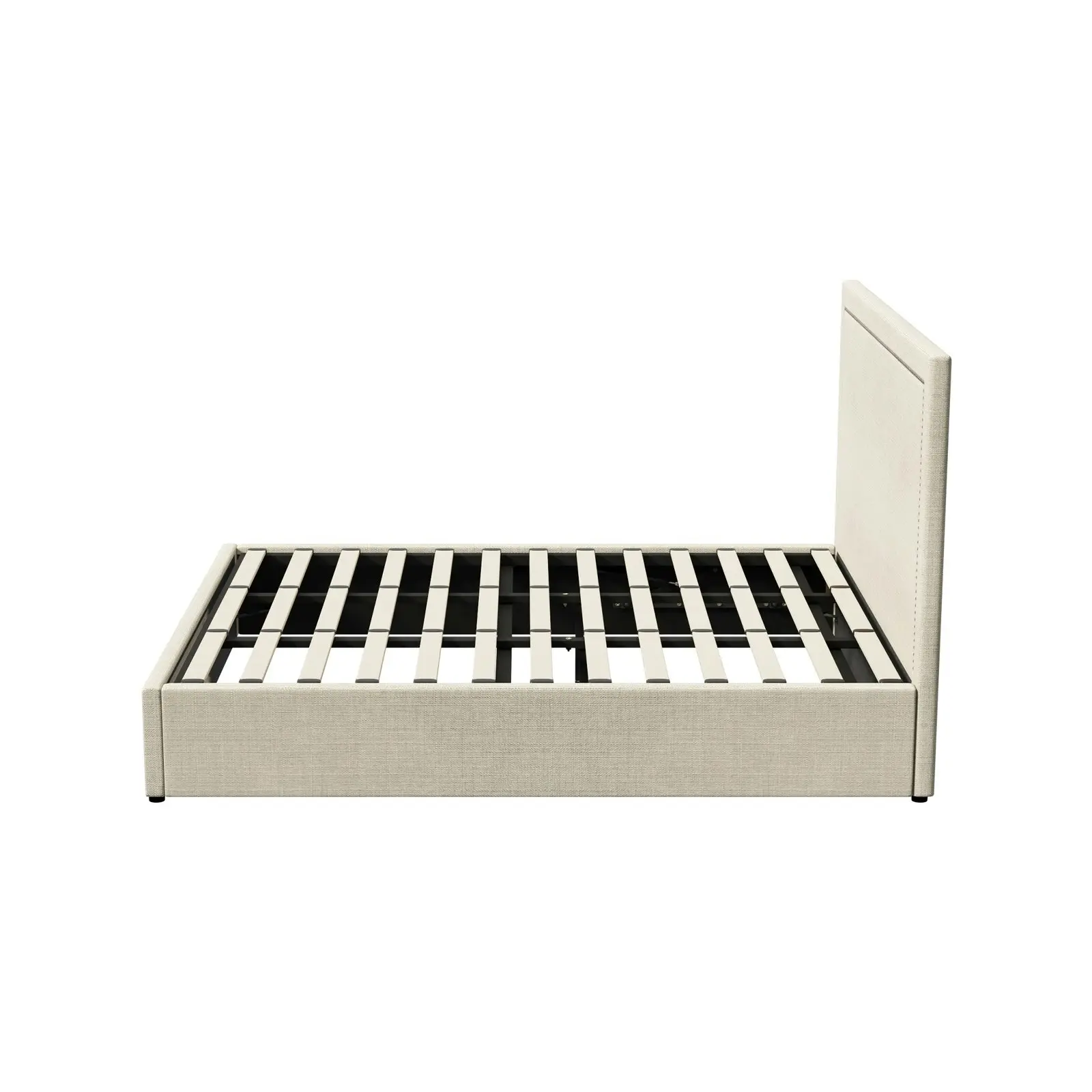 Oikiture Bed Frame King Size Gas Lift Base with Storage ADI