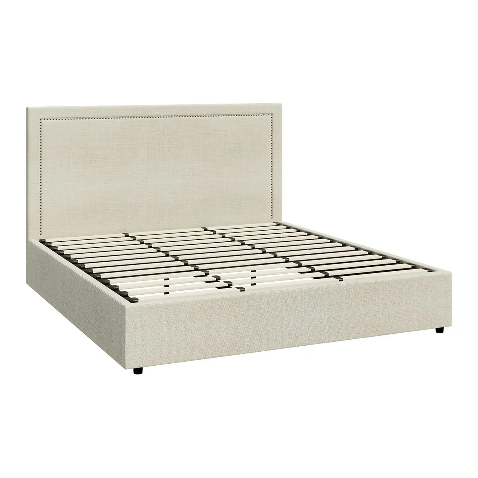 Oikiture Bed Frame King Size Gas Lift Base with Storage ADI