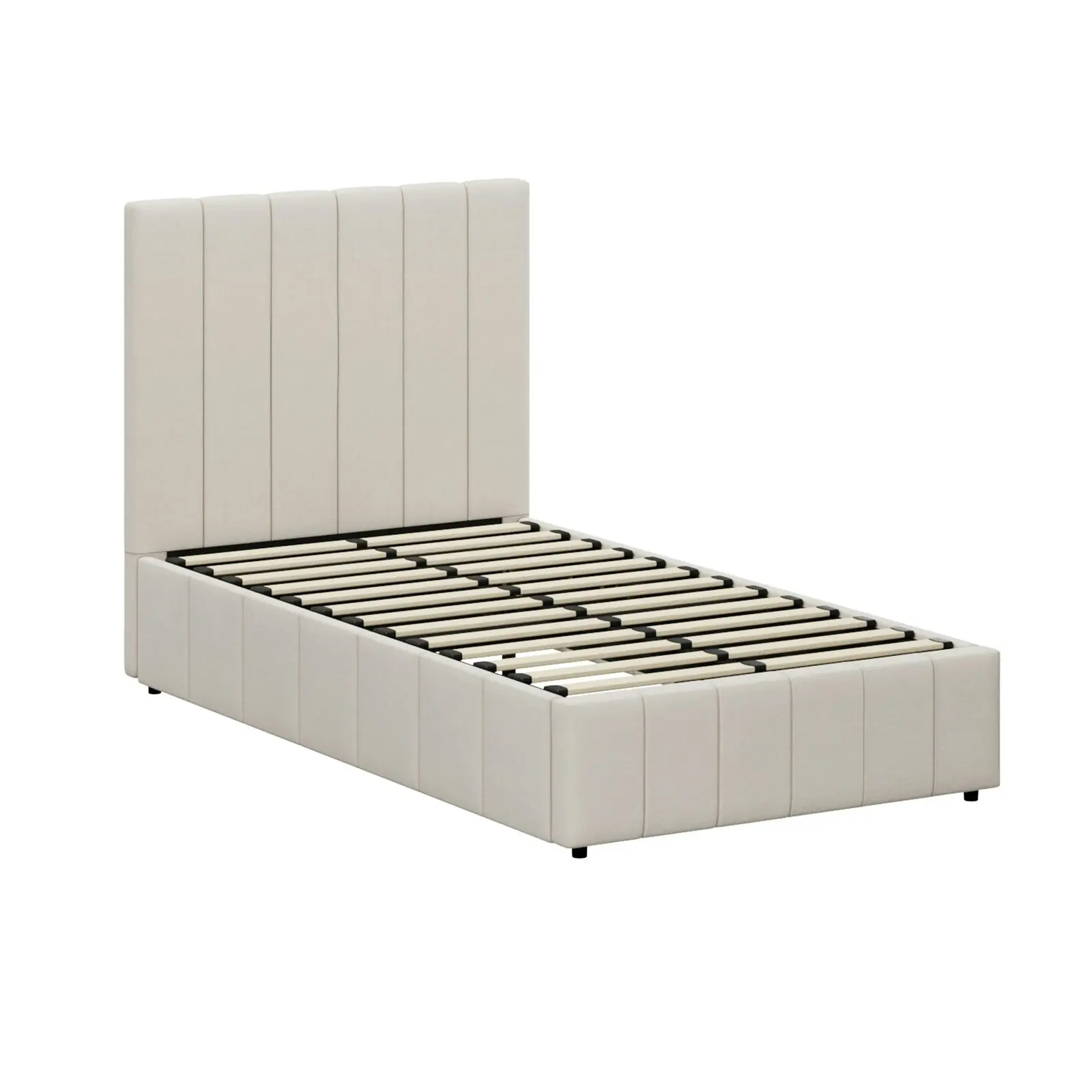 Oikiture Bed Frame King Single Size Gas Lift Storage Base VISH