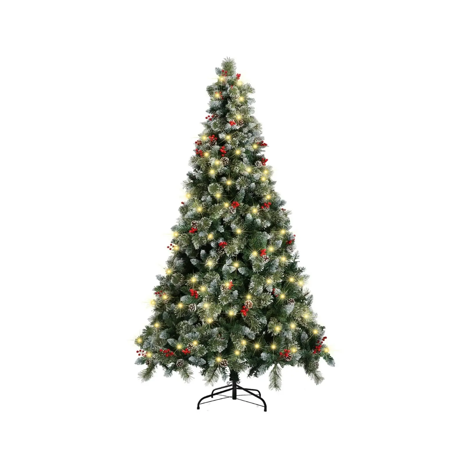 Mazam LED Christmas Tree 6FT 1.8M Xmas Trees Decorations with Ornaments 950 Tips