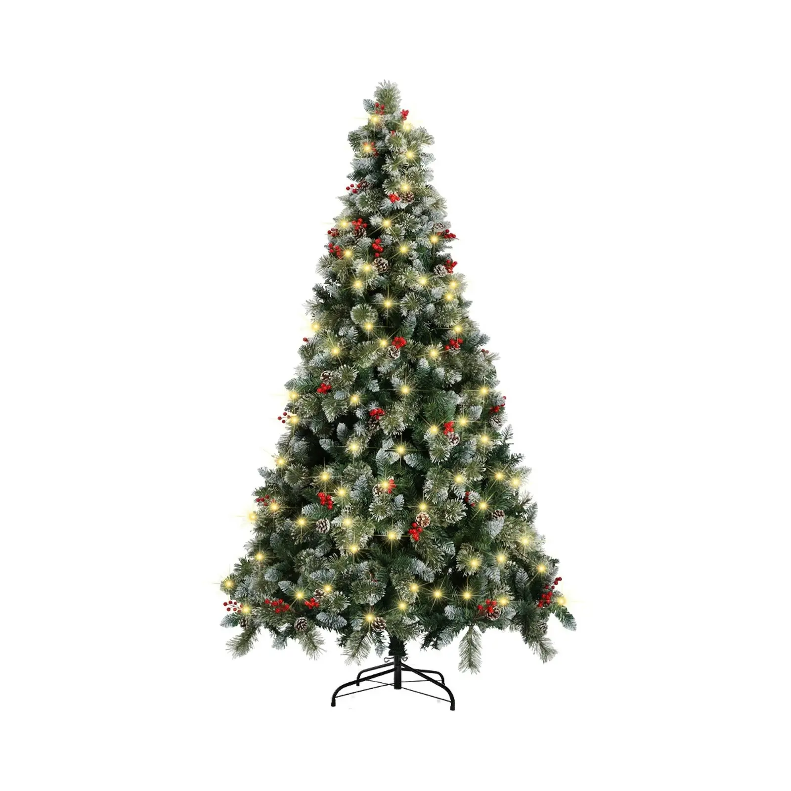 Mazam LED Christmas Tree 7FT 2.1M Xmas Trees Decorations w/ Ornaments 1400 Tips