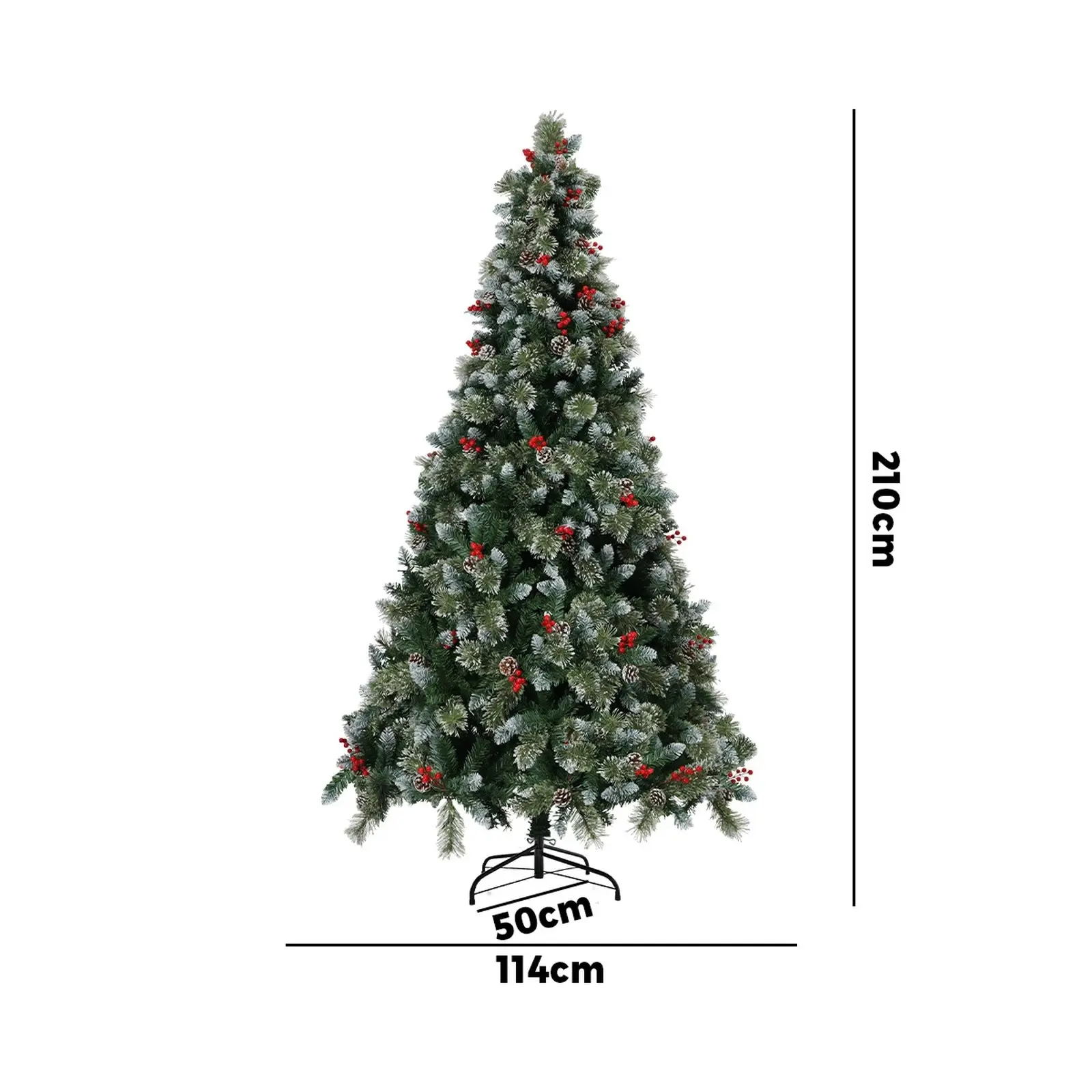 Mazam LED Christmas Tree 7FT 2.1M Xmas Trees Decorations w/ Ornaments 1400 Tips