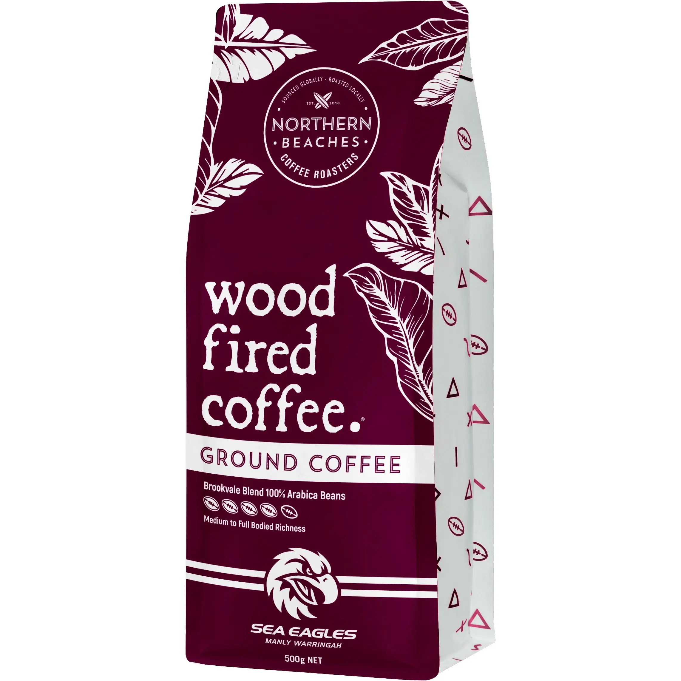 Wood Fired Coffee Ground Brookvale Blend Manly Sea Eagles - 500g