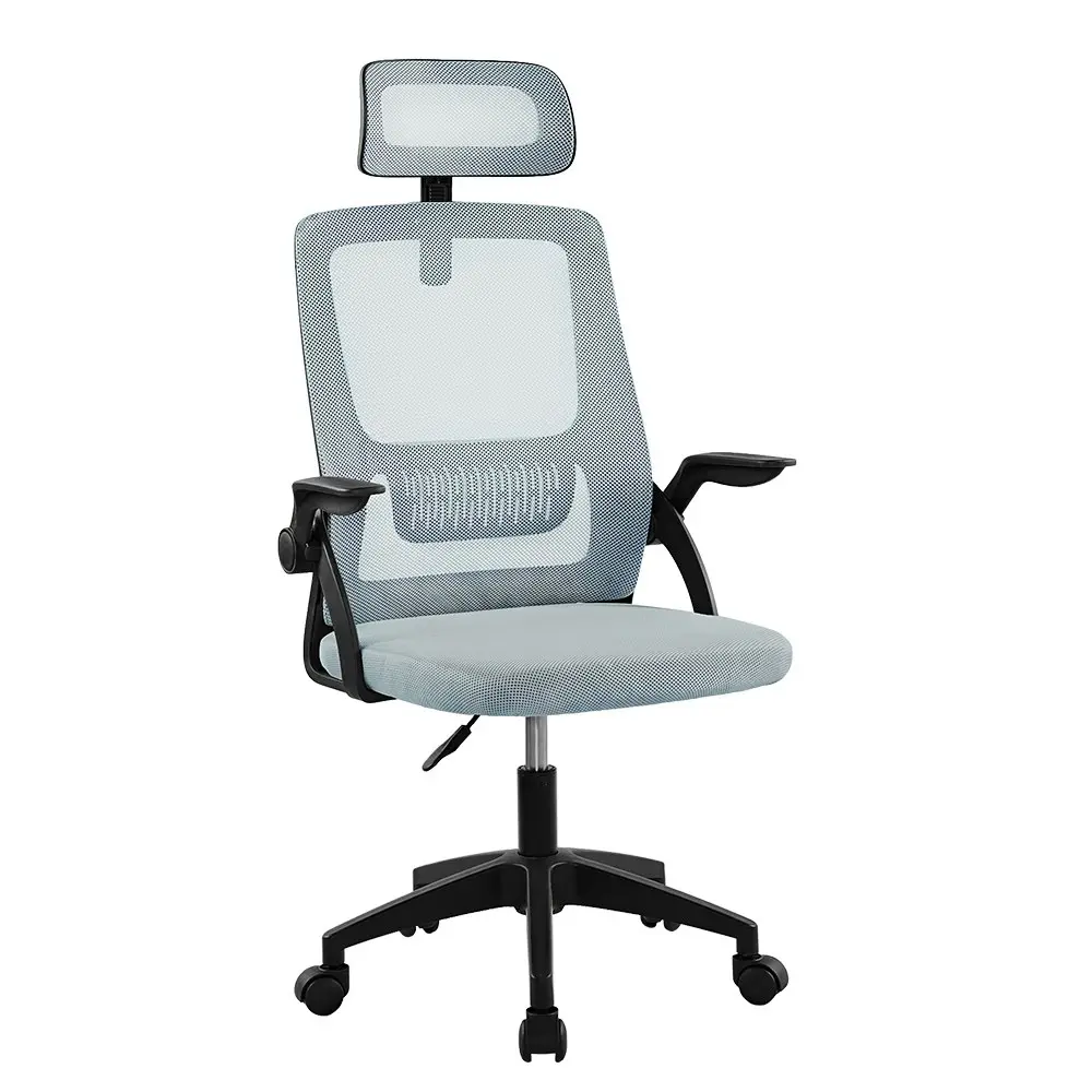 Furb Office Chair Computer Gaming Mesh Chairs Study Chairs Headrest Cloud Grey