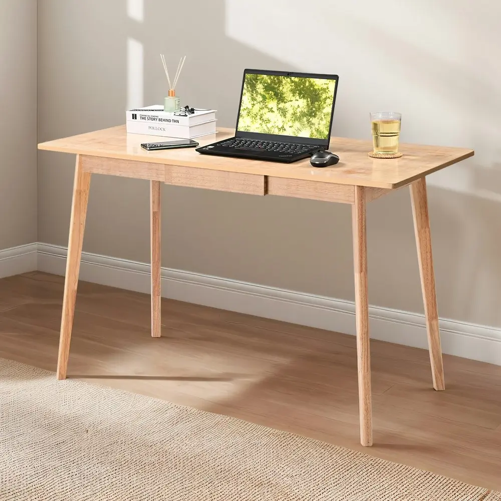 Furb 80CM Writing Computer Desk Wooden Study Home Office Desk with 1 Drawer