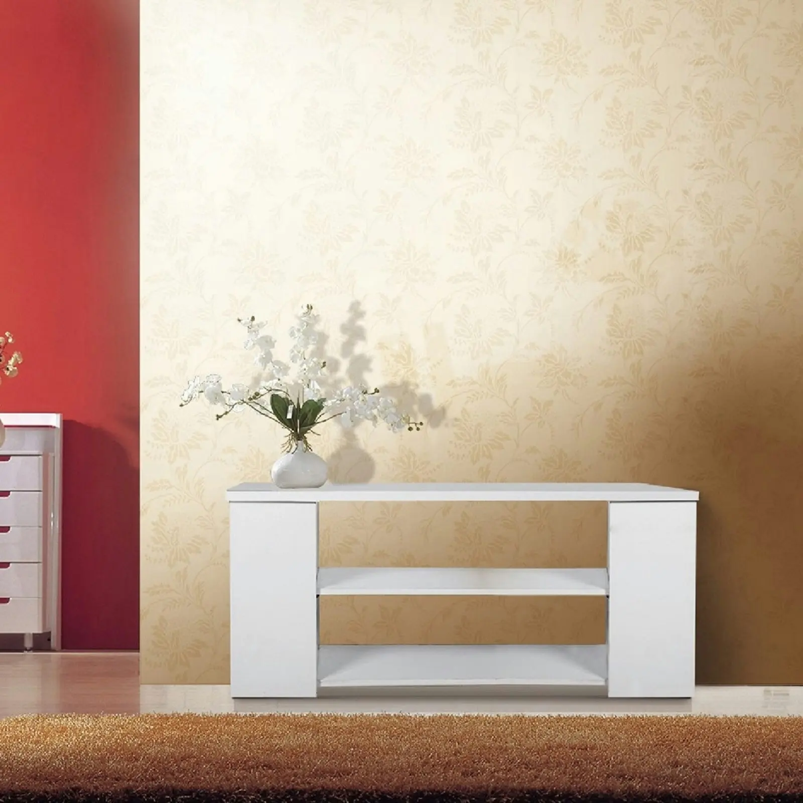 Redfern Simpleline Entertainment Unit -white