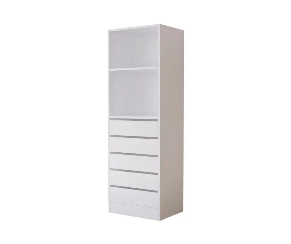 Botany 5 Drawer Shelves 600 - White