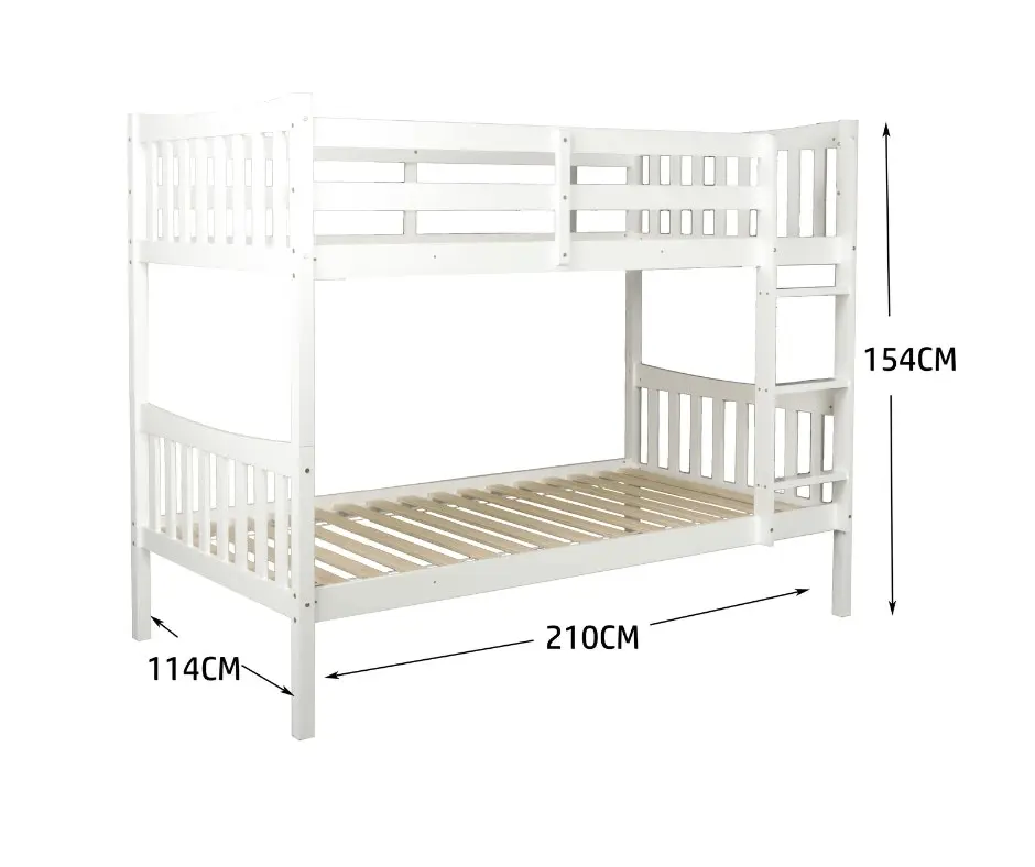 Glebe King Single Bunk - White