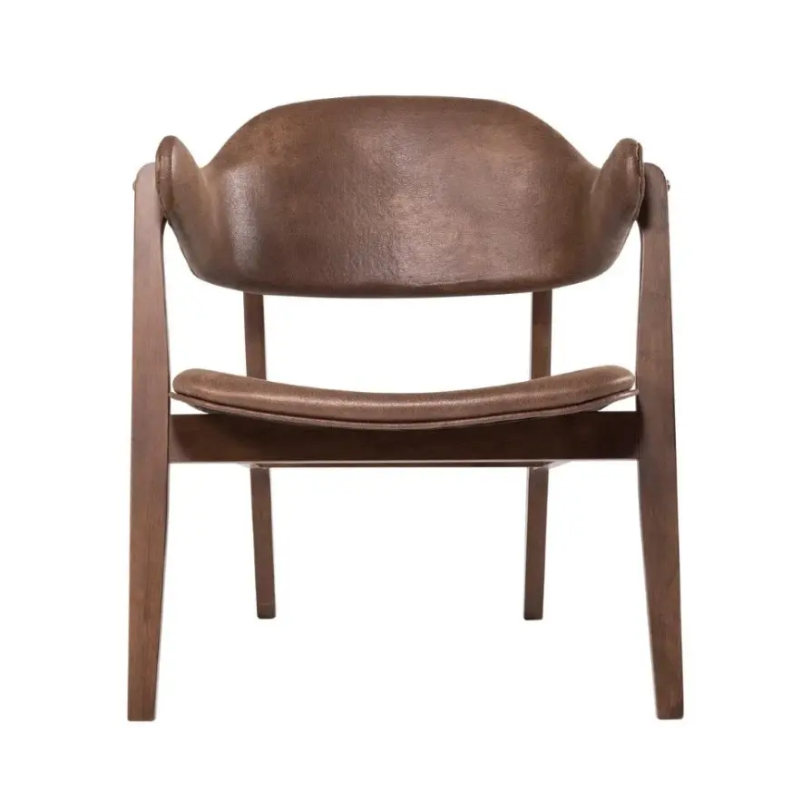 Angela Lounge Chair Set of 2 - Walnut