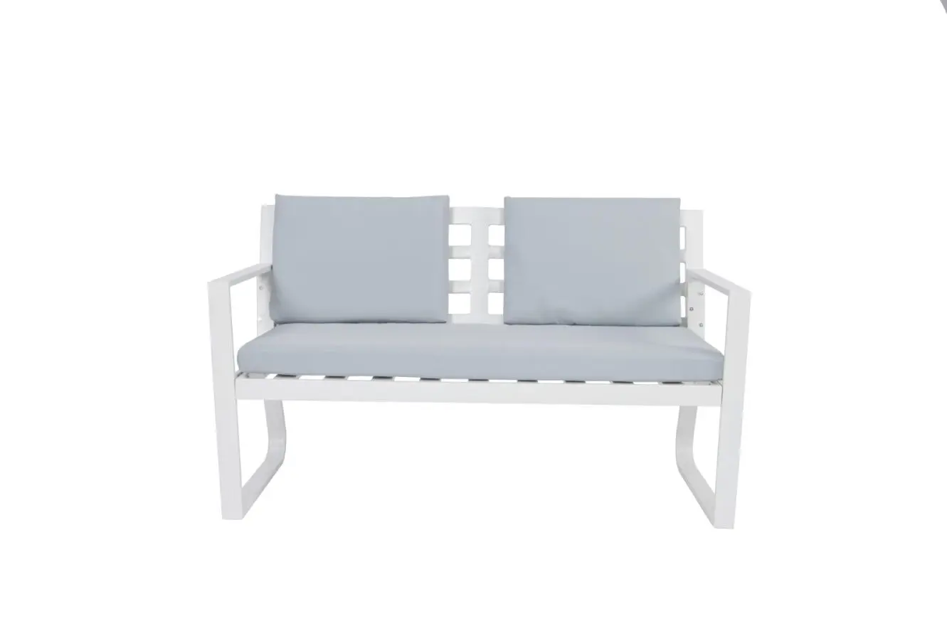 Coogee 4-Pieces Aluminium Outdoor Lounge Setting —White