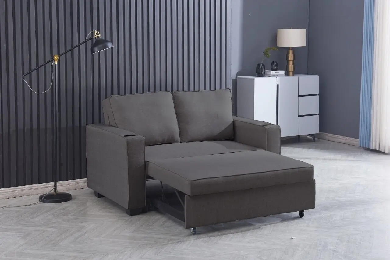 Miles 2 Seater Sofa Bed- Dark Grey