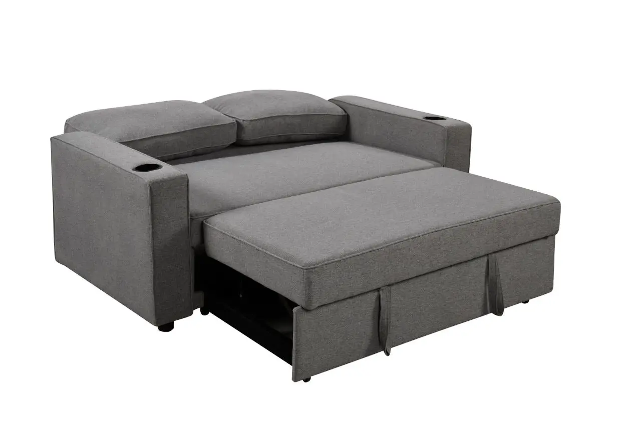 Miles 2 Seater Sofa Bed- Dark Grey