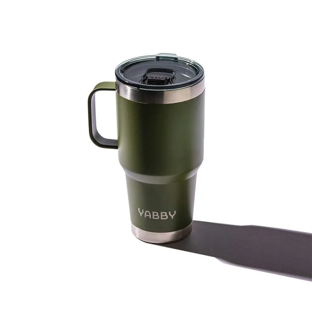 Yabby 850ml Insulated Tumbler With Handle Bush Green