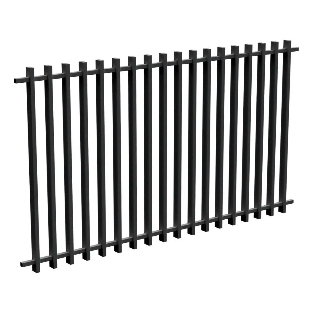 Barr Fencing Panel 1200mm x 2205mm in Satin Black