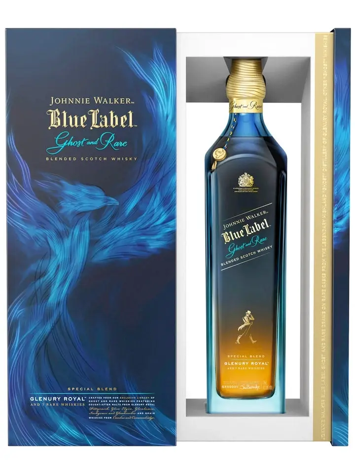 Johnnie Walker Blue Ghost & Rare Glenury Royal Blended Scotch Whisky 1l