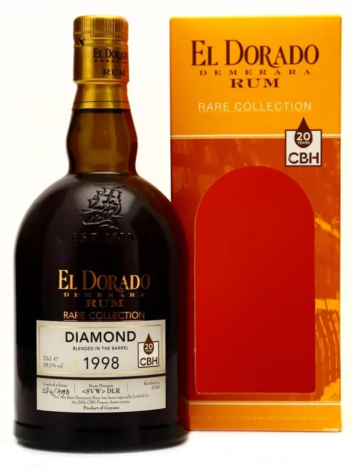 El Dorado 20 Year Old Rare Collection Diamond 1998 Cbh Guyanese Rum 700ml