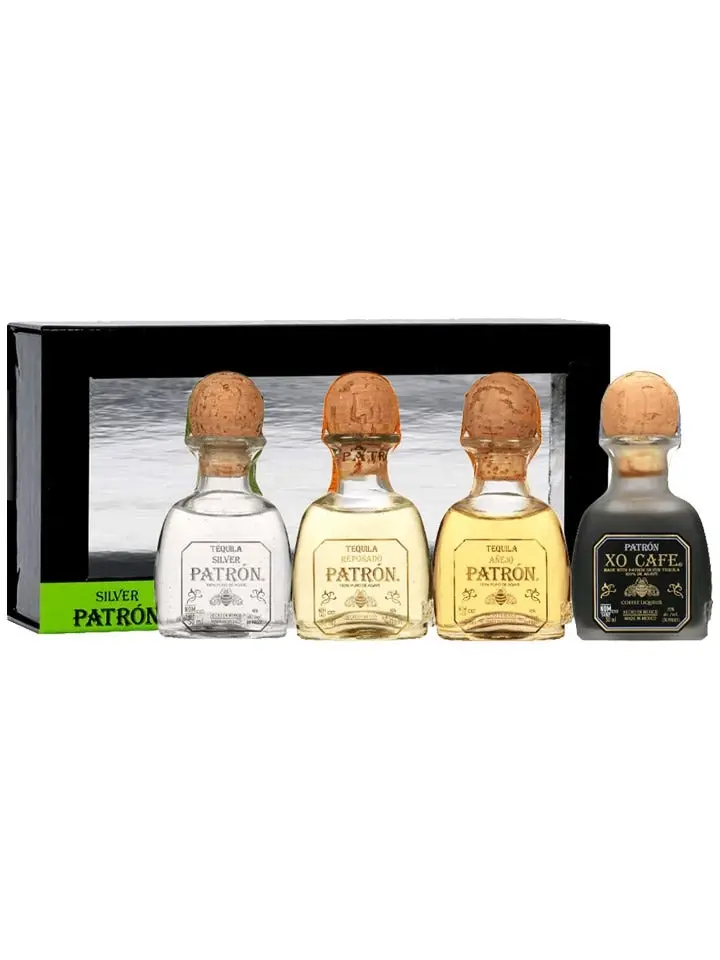 Patron Miniature Tequila Collection Gift Pack 4 X 50ml