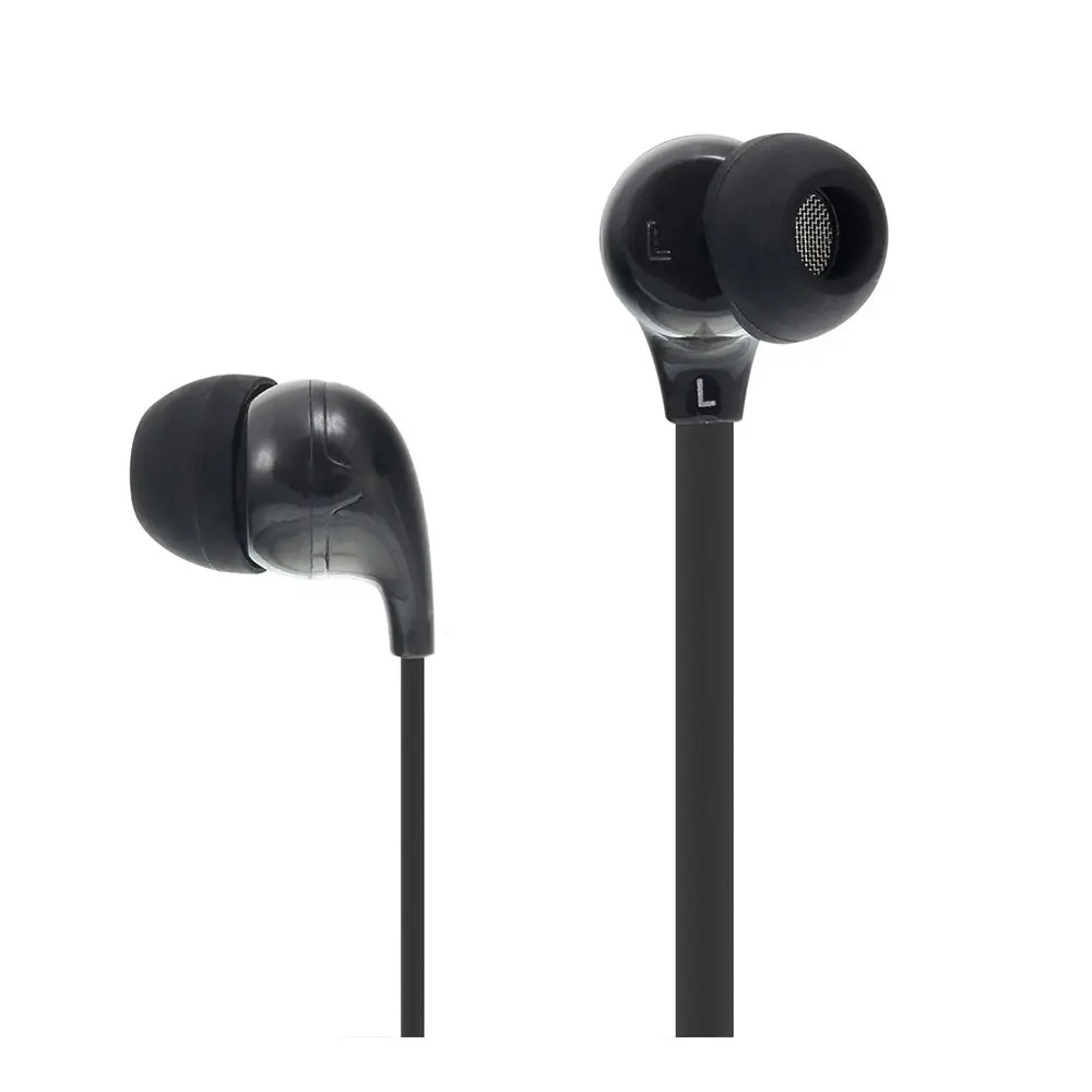 6x Moki 45° Comfort Buds In-Ear Earphones 3.5mm Jack f/FM Radio/iPad/Laptop BLK