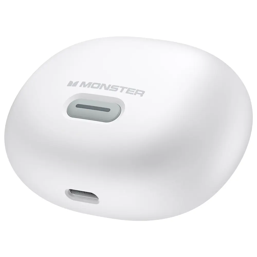 Monster N-Lite 206 Wireless Noise Cancelling Bluetooth In Ear Earphones White