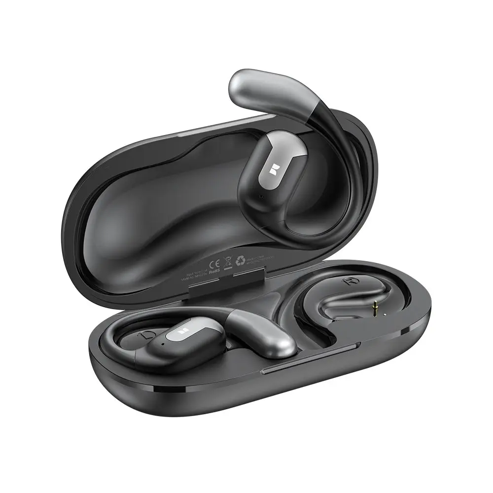 Monster Open Ear Wireless Bluetooth Earphones Rechargeable Waterproof Black