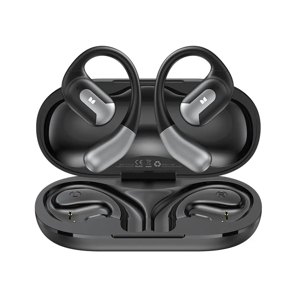 Monster Open Ear Wireless Bluetooth Earphones Rechargeable Waterproof Black