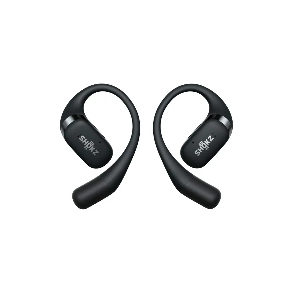 SHOKZ OpenFit Open-Ear True Wireless Bone Conduction Bluetooth Earbuds Black