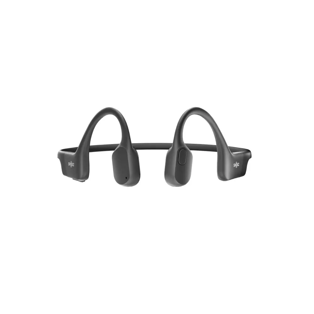 SHOKZ OpenRun Bone Conduction Sports/Running Open-Ear Bluetooth Headphones Black